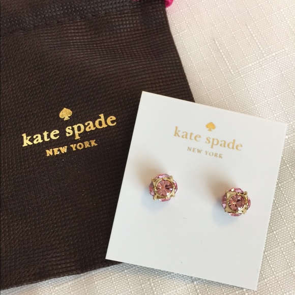 kate spade Jewelry - New Kate Spade Lady Marmalade Earrings Light Pink!